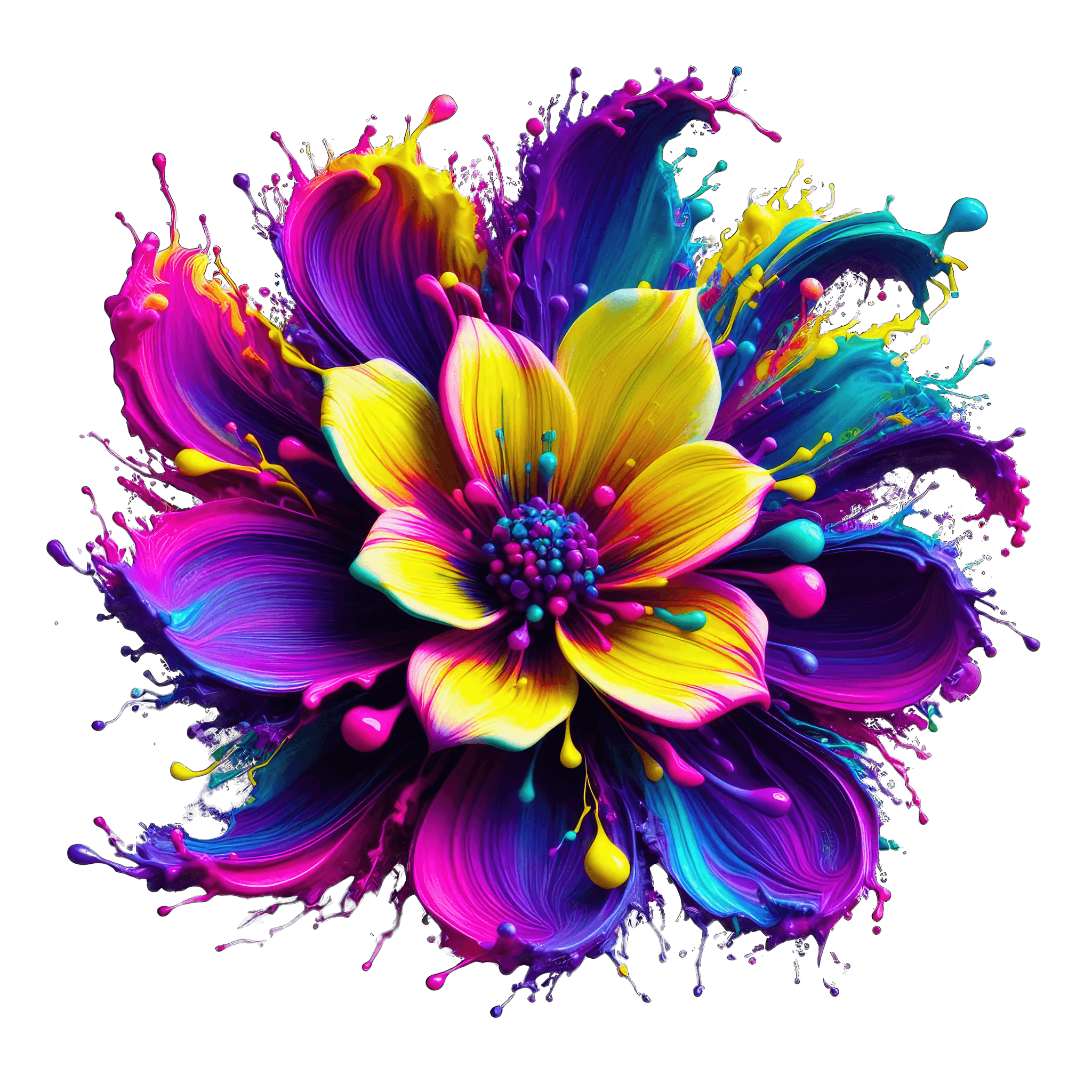 Paint Splatter UV Room