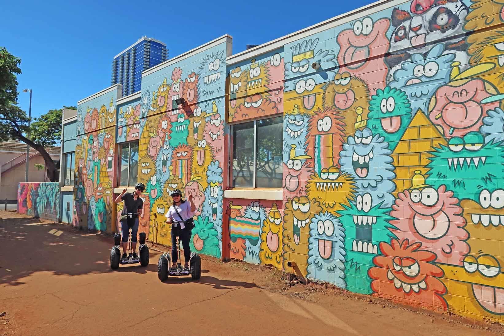 Waikiki Hoverboarding "Street Art & Waterfront" Tour- Kaka'ako, Ala Moana & Magic Island!