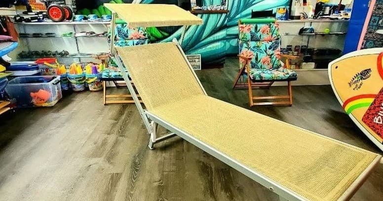 Lounge Chair with Head Shade