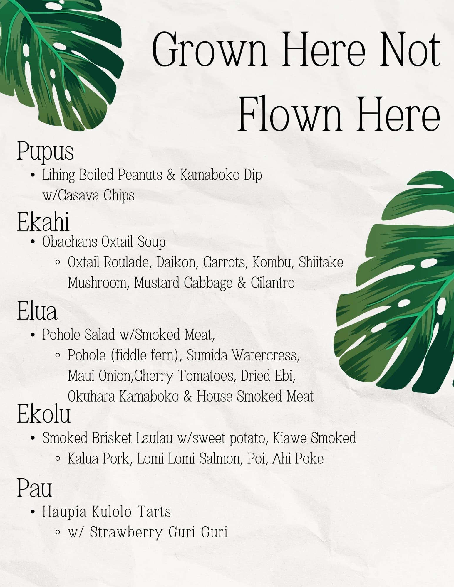 Grown Here Not Flown Here