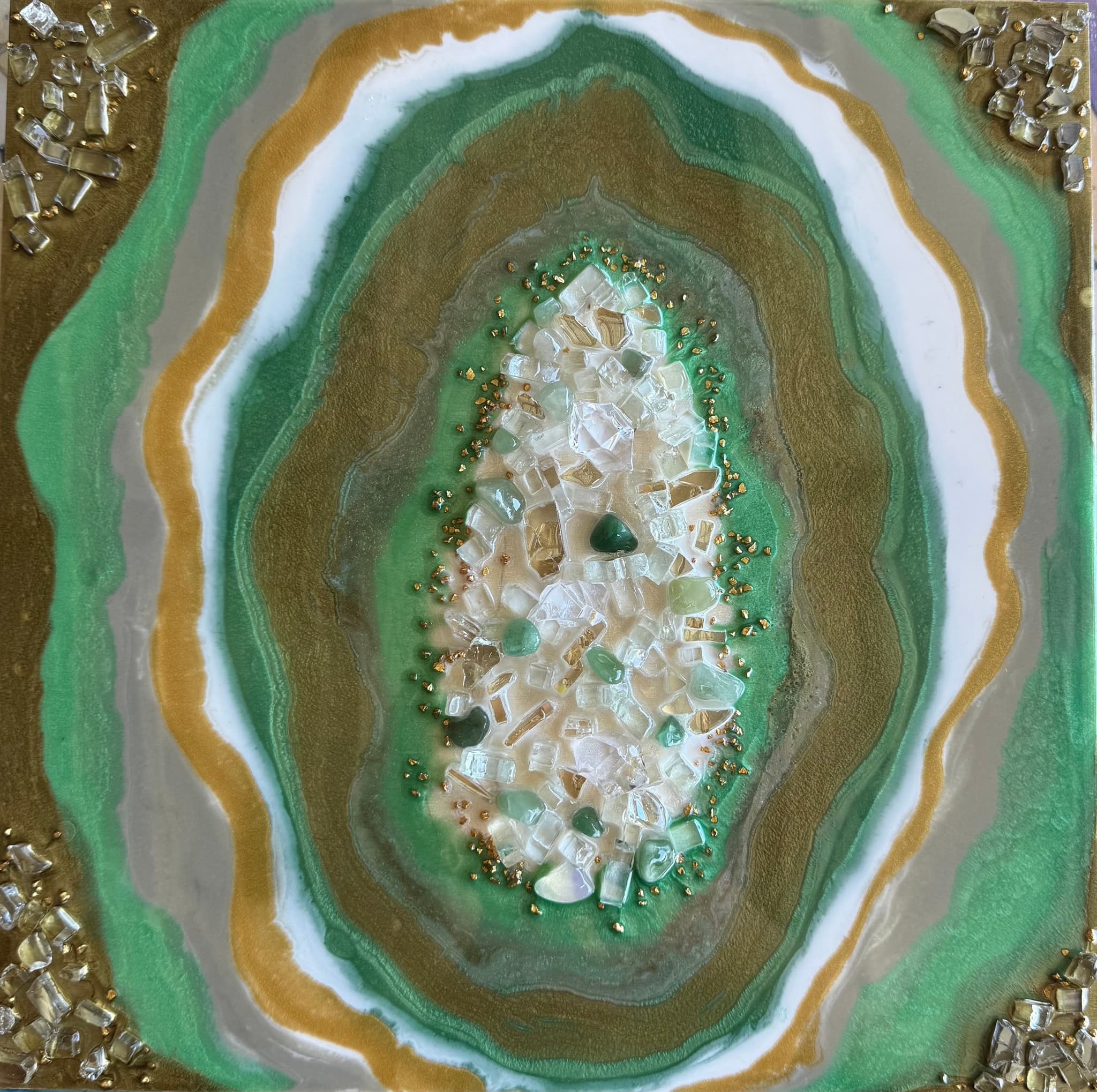 Epoxy Resin Geode Painting Art Class