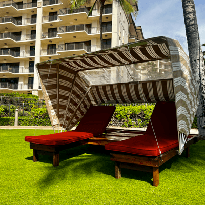 Sun Bed with Cabana (Honu)