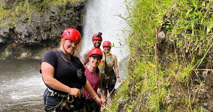 Group Waterfall Rappelling Adventure