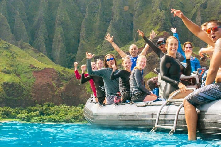 Kauai: Na Pali Raft Snorkel Adventure