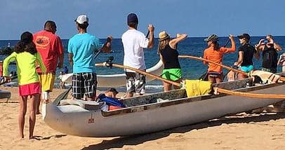 Hawaiian Outrigger Canoe Whale Watch