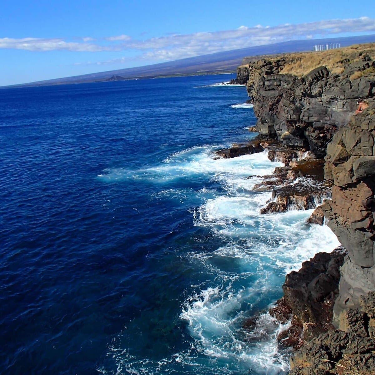 Sheer cliffs at South Point. (Photo Credit: HawaiianScribe)