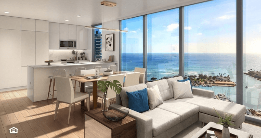 Artist’s Rendering of ‘A‘ali‘i Residence 2B-F