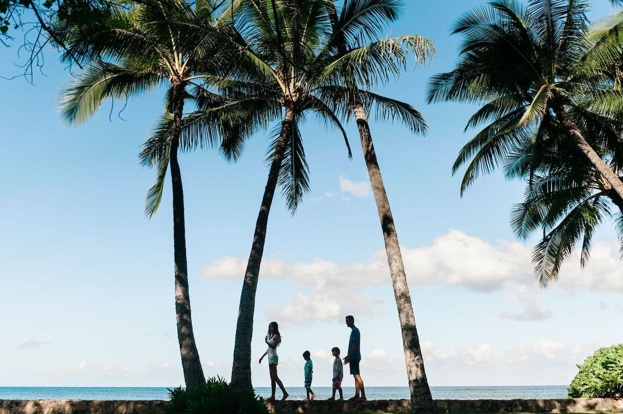 Ko ʻOlina coastal walking path in Oahu Hawaii.