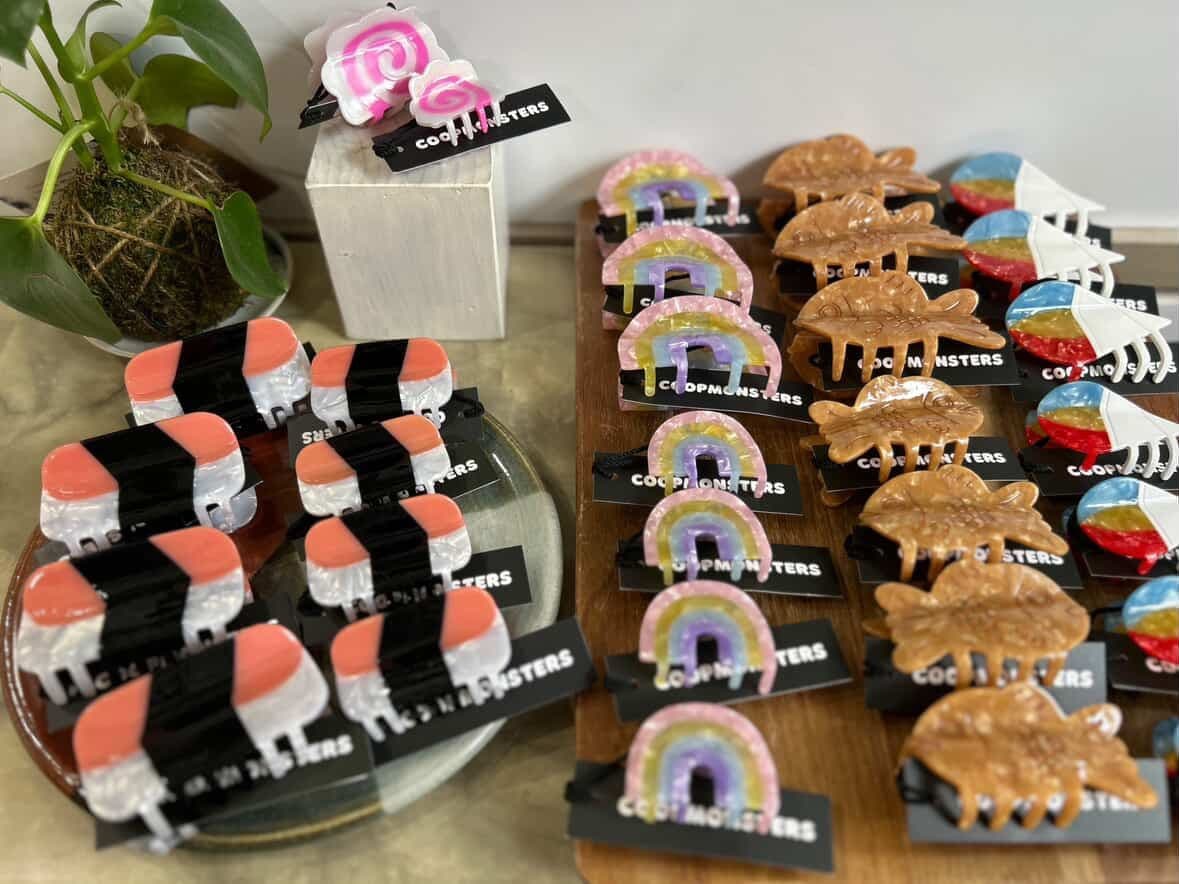 Coopmonsters hair clips at Ten Tomorrow. Courtesy of Ten Tomorrow.
