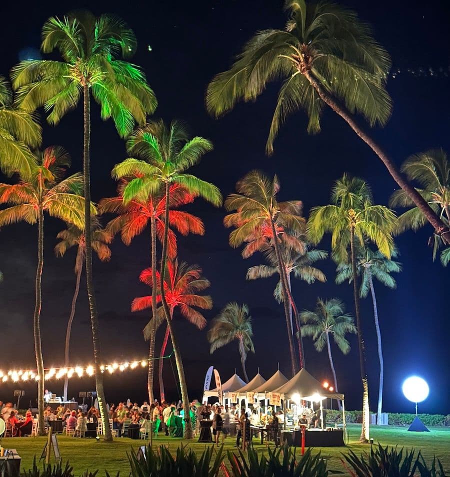 Hawaii Food & Wine Festival 2025 at Mauna Kea Beach Hotel on Hawaiʻi Island. Photo by Sarah Burchard.