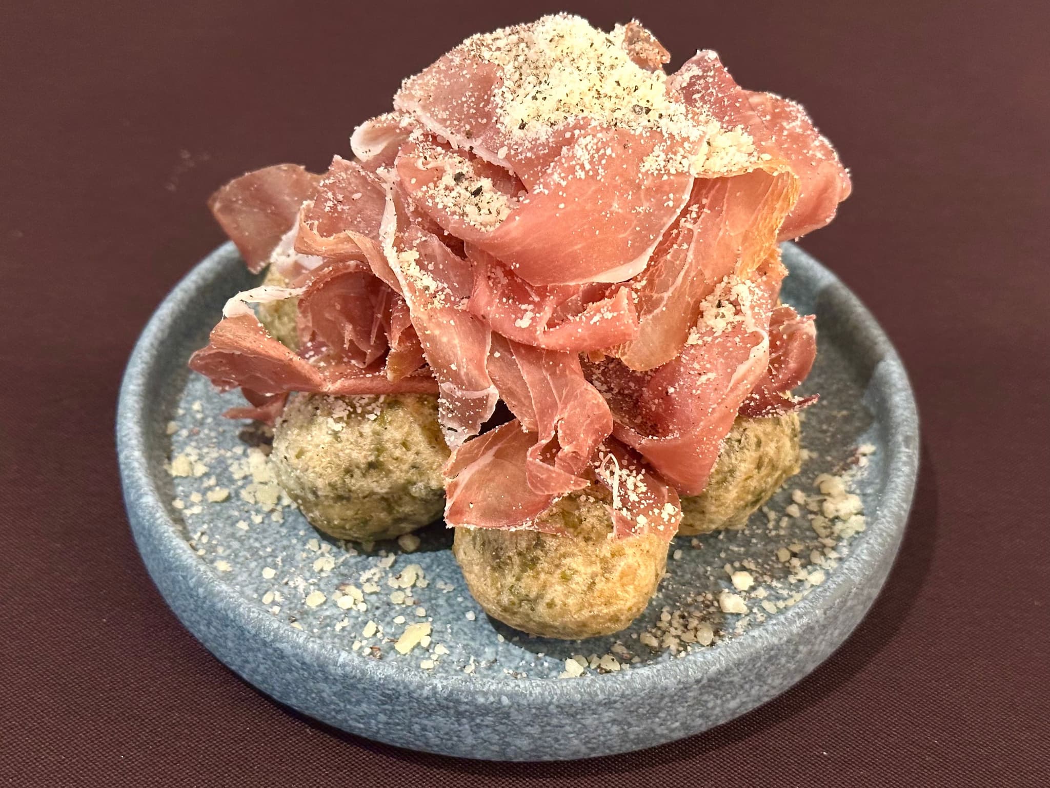 Proscuitto Zeppoli at Botanico. Photo by Sarah Burchard.
