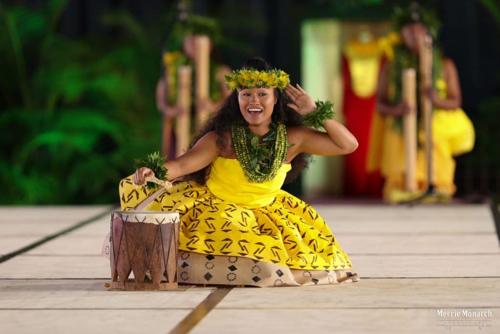 Hula dancer at Merri Monarch Festival.