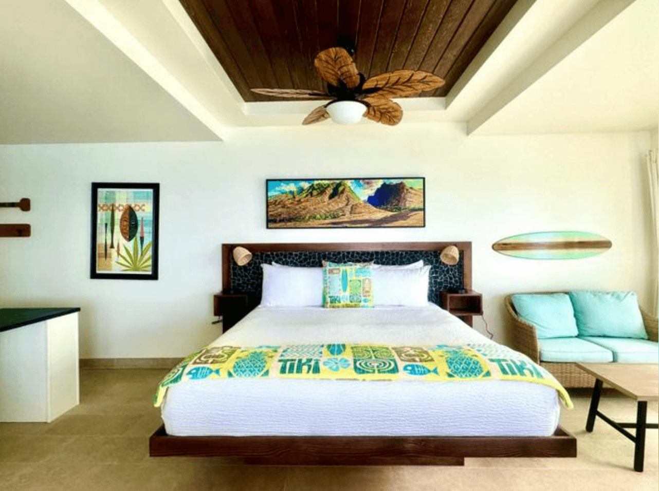 Ocean view hotel room