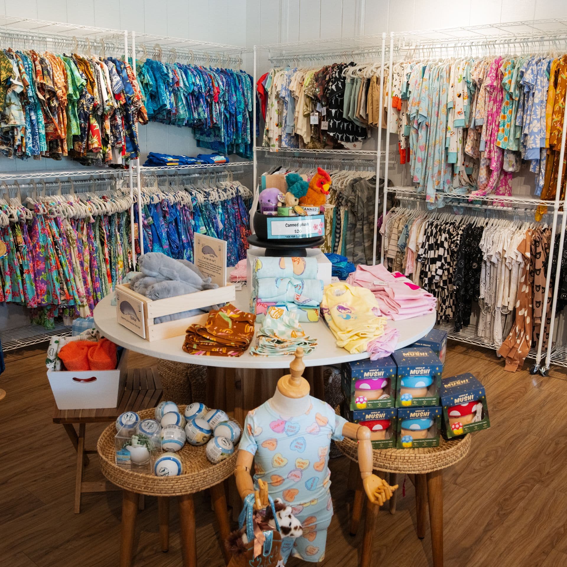 Shop displays at Kokonut Kids