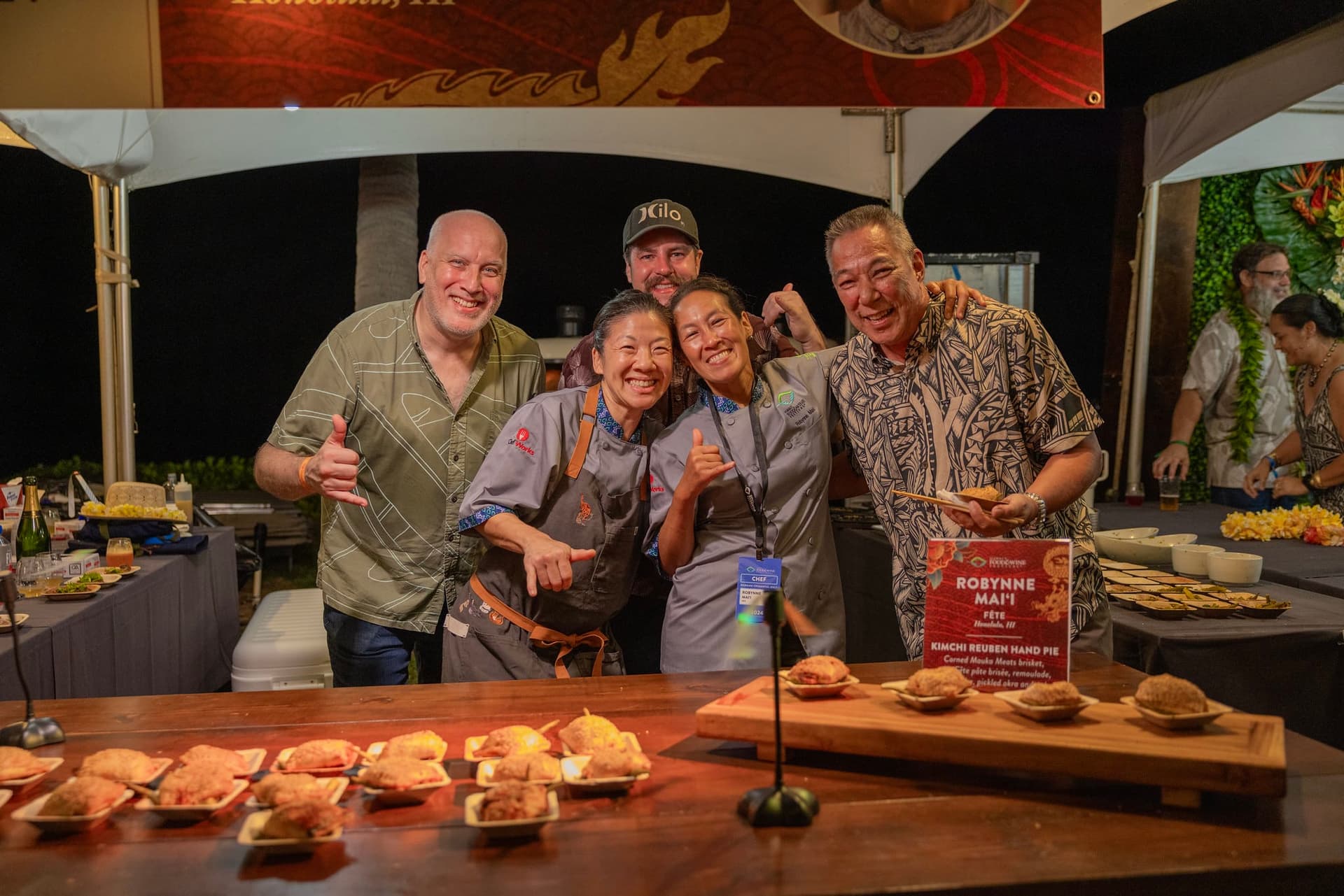 chefs at event at hawaii food and wine festival hawaii island
