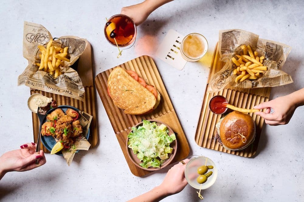 The Adult Happy Meal at The Dotted Line. Photo courtesy of The Ambassador Hotel of Waikiki.
