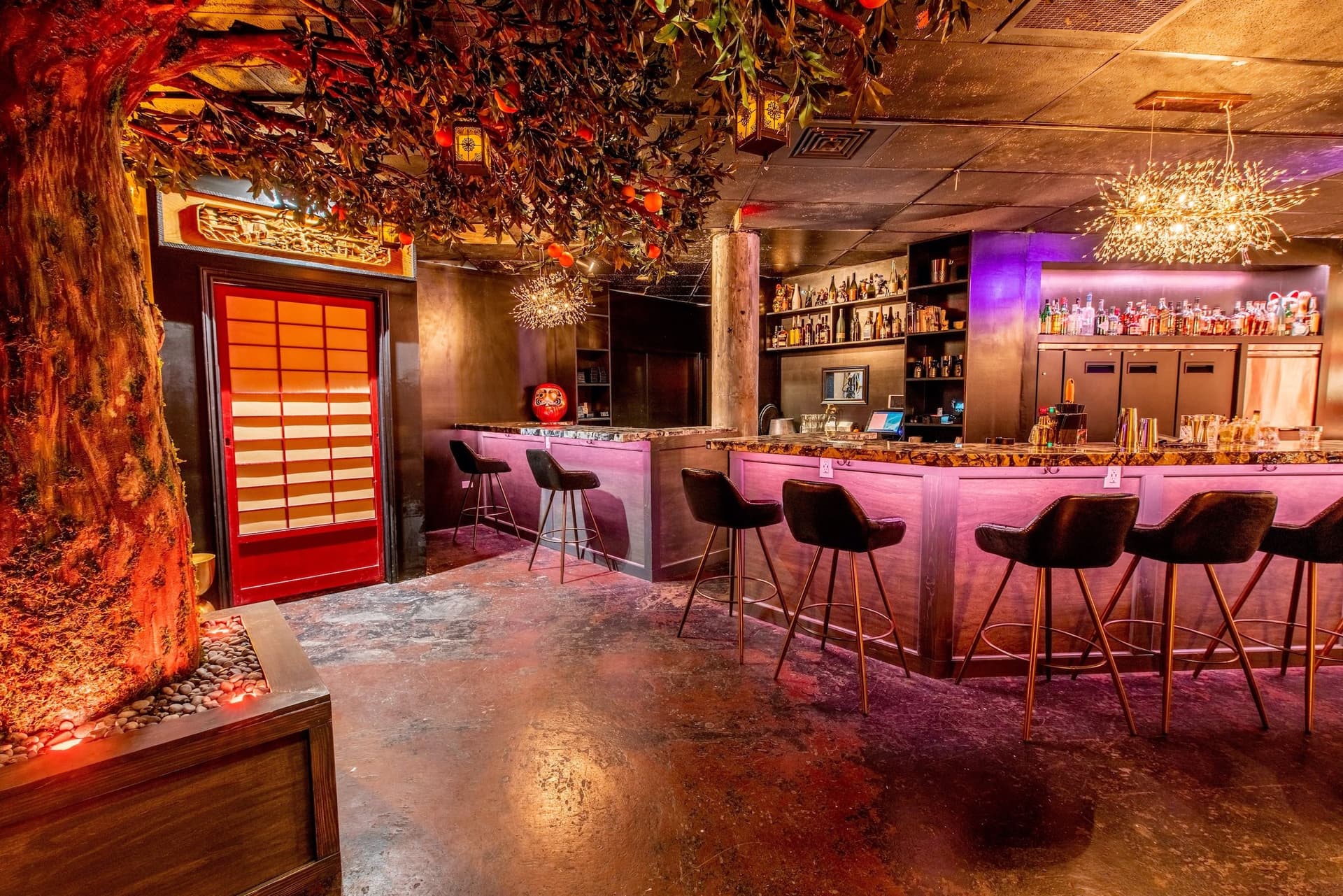 Speakeasy cocktail bar