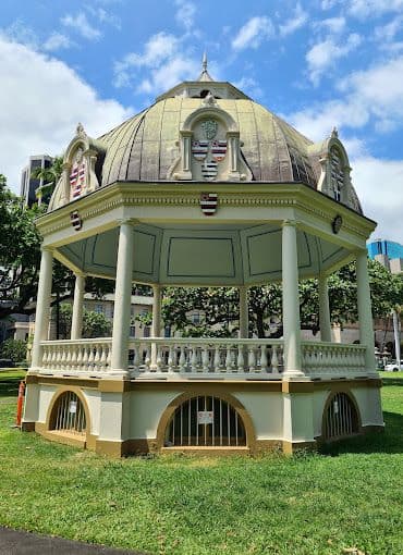 rounded pavilion structure