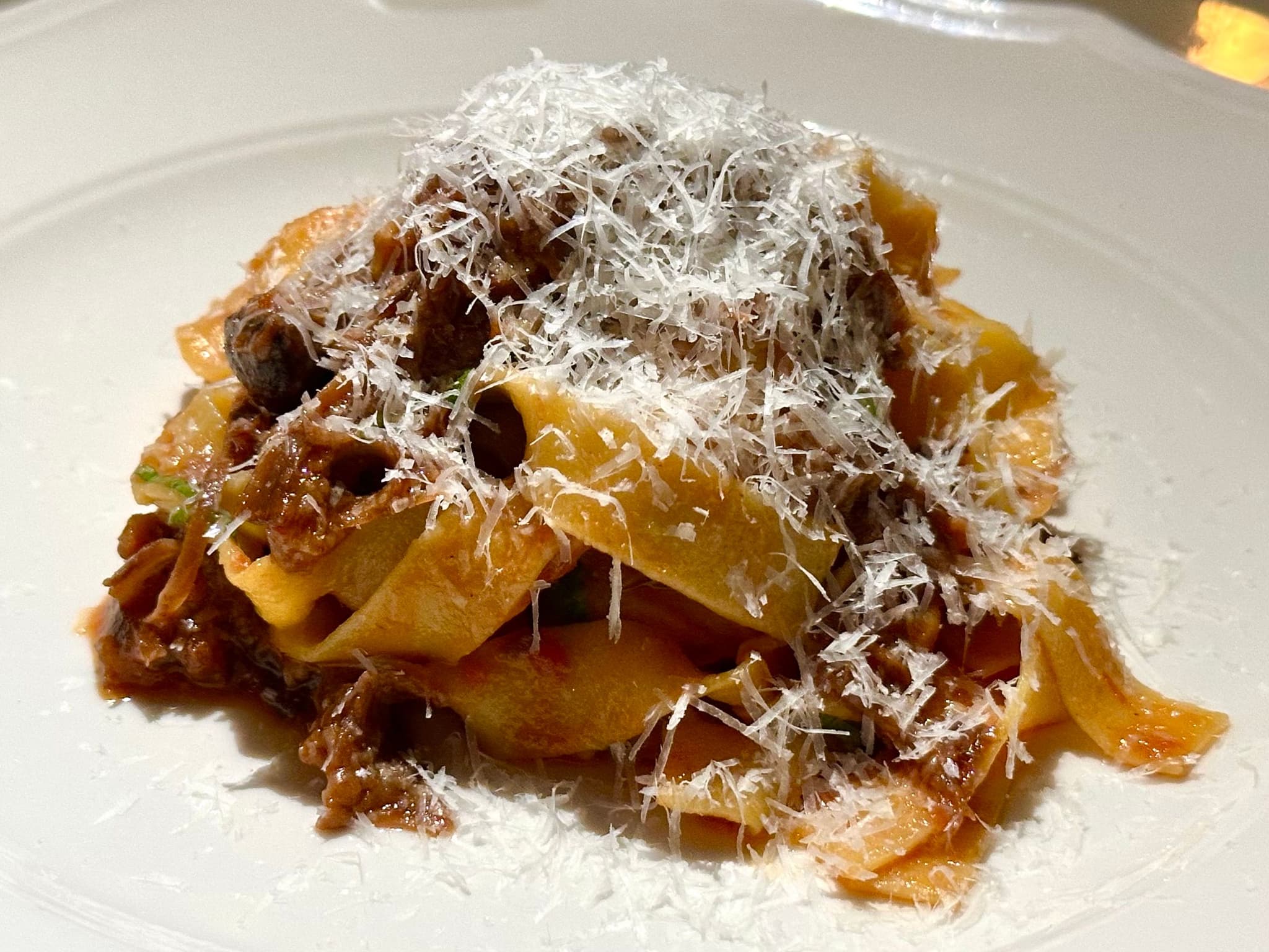 Tagliatelle with oxtail ragu. Photo by Sarah Burchard.