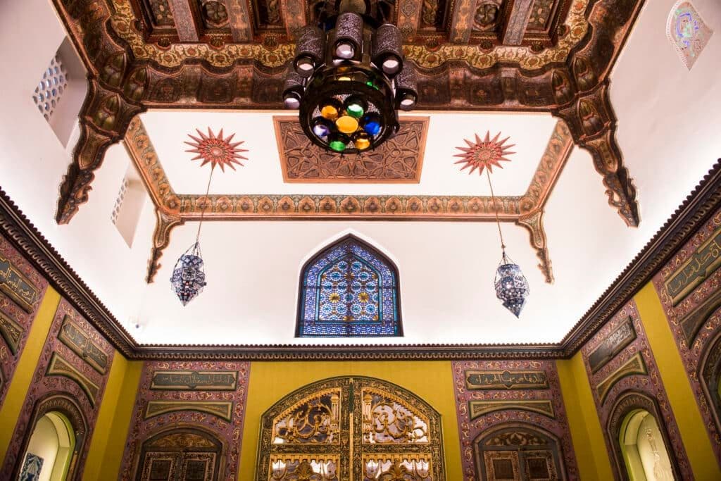 Ceiling at Shangri La museum in Honolulu, Oahu. Courtesy of Shangri La.
