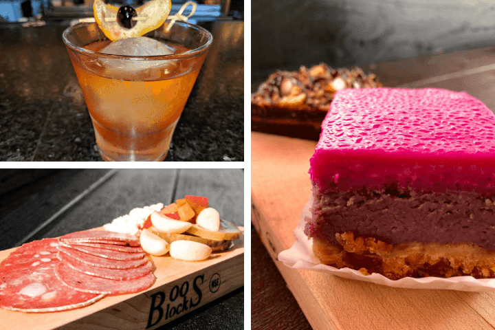 Agave & Vine (top left), Butcher & Bird (bottom left, right) menu items featured. Photo: Olena Heu.