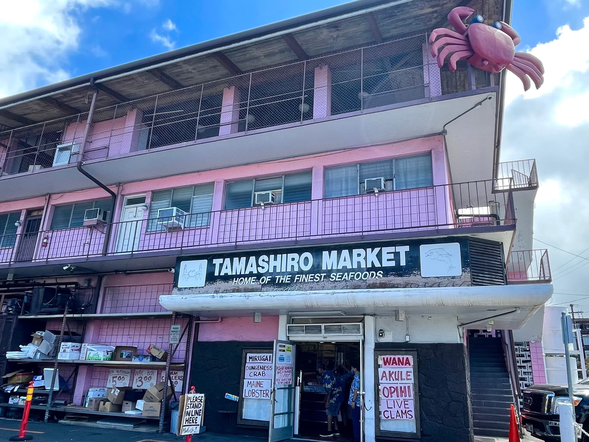 Tamashiro Market on Oʻahu is known for its poke and local seafood selection. Photo by Sarah Burchard.