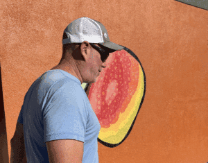 Colorful mural near Moke’s