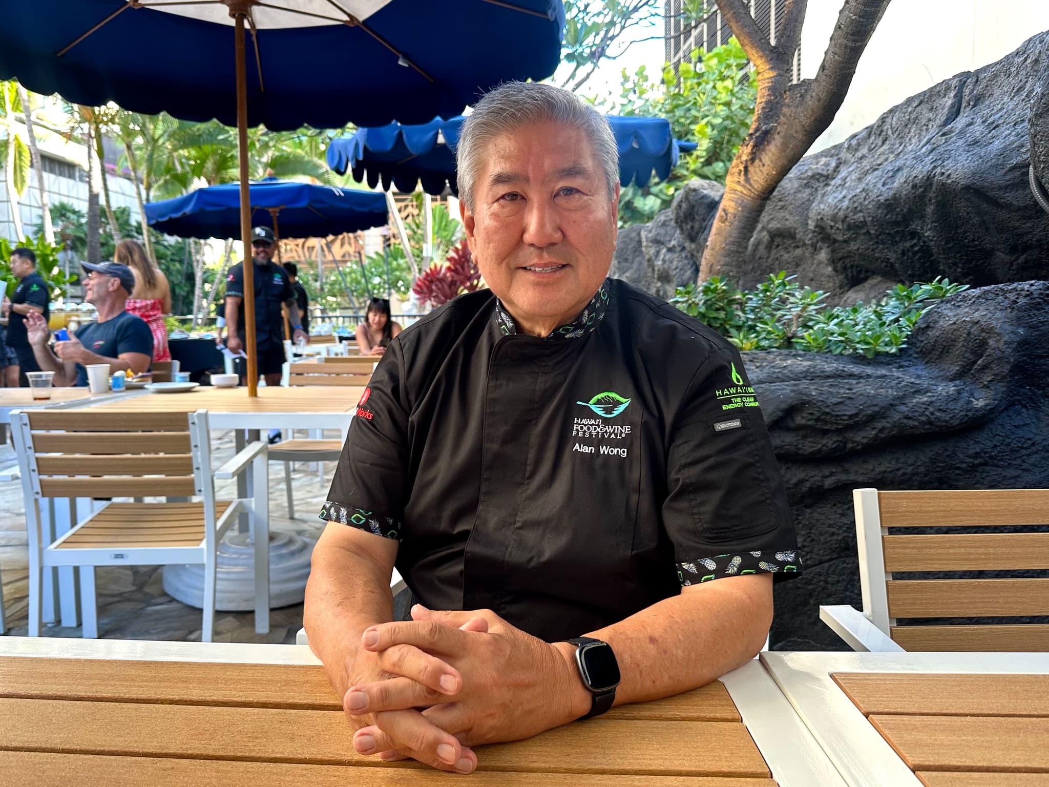 Chef Alan Wong at the 2025 Hawaiʻi Food & Wine Festival. Photo by Sarah Burchard.