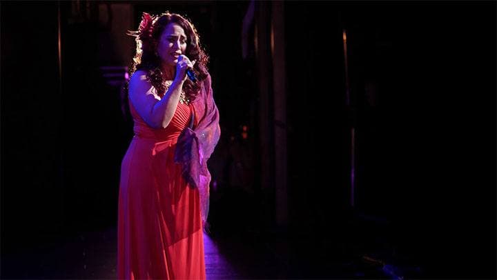 Natalie Ai Kamauu performs at the 2016 Na Hoku Hanohano Awards.