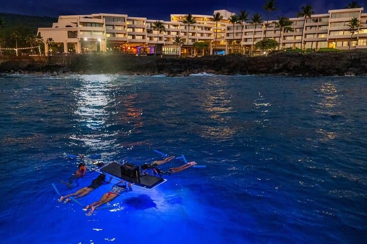 Kona Manta Night Snorkel: Swim with Mantas, Small Group (6 max)