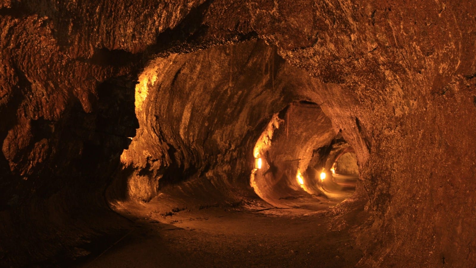 Interior of cave