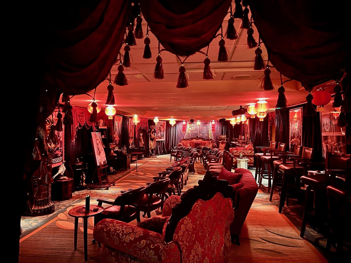 The theatre of a magic show.